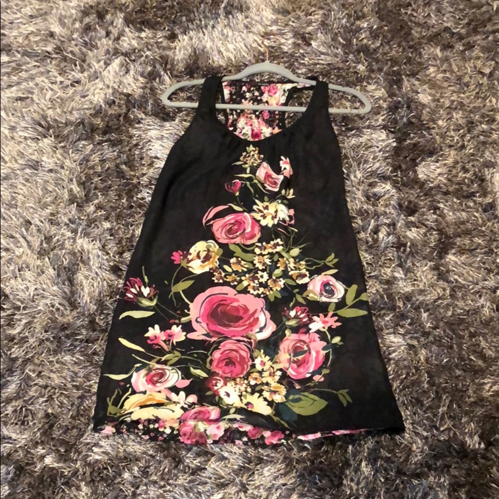 Reversible floral summer dress